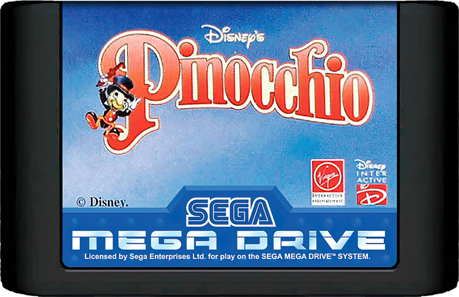 Лицензионный картридж Pinocchio для Mega Drive